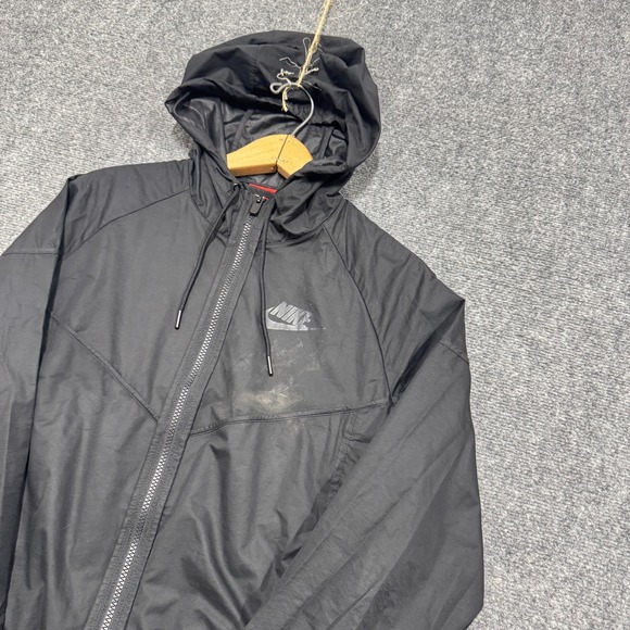 Nike ACG Jackets & Blazers - Nike Jacket Women's Medium Full Zip Stained Windbreaker Activewear Black
